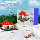 2233PCS Mushroom House Building Blocks Sets not Compatible with lego Size
