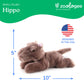 The Petting Zoo Hippo Stuffed Animal Plushie, Gifts for Kids, Earth Keeperz Wildlife Animals, Zoologee Grey Hippo Plush Toy, 10 inches