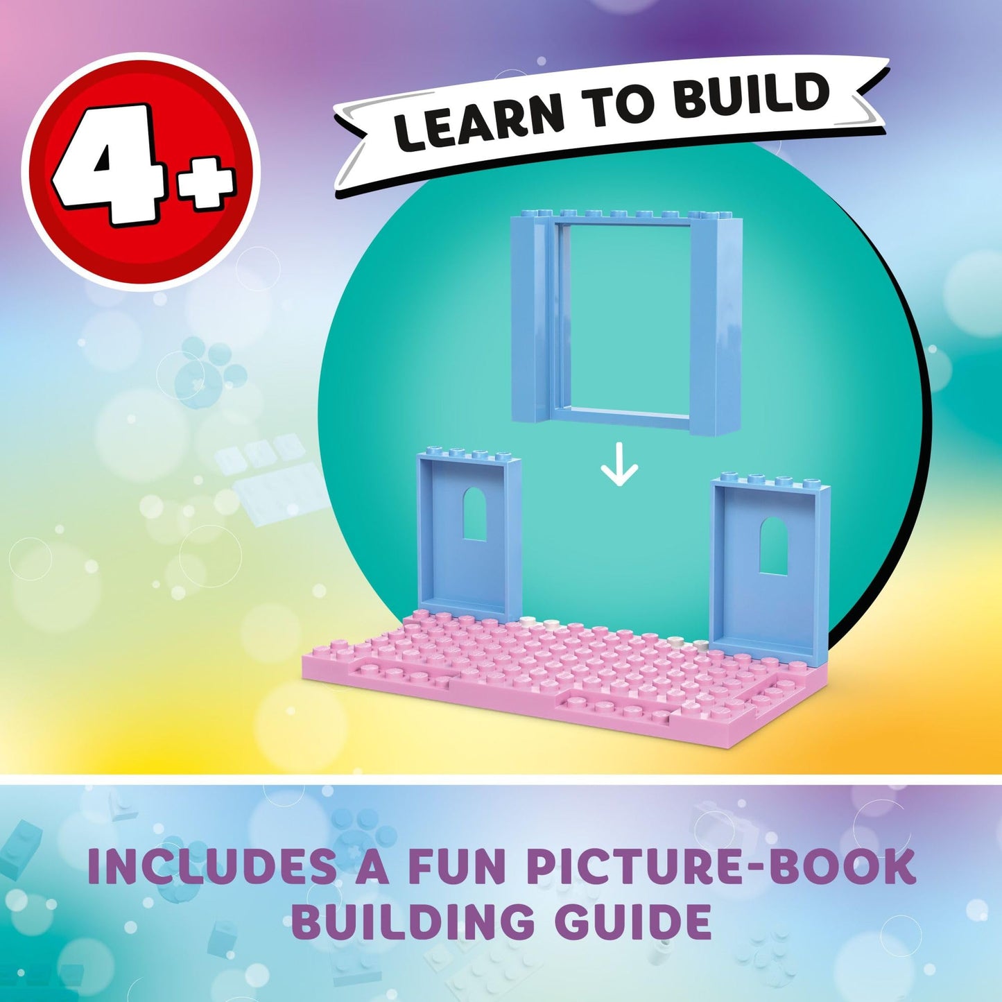 LEGO Gabby’s Dollhouse Gabby’s Kitty Care Ear Animal Playset for Kids, Pet Pretend-Play Entertainment Toy with a Pink Car, Slide, and Figures, Cat Toy