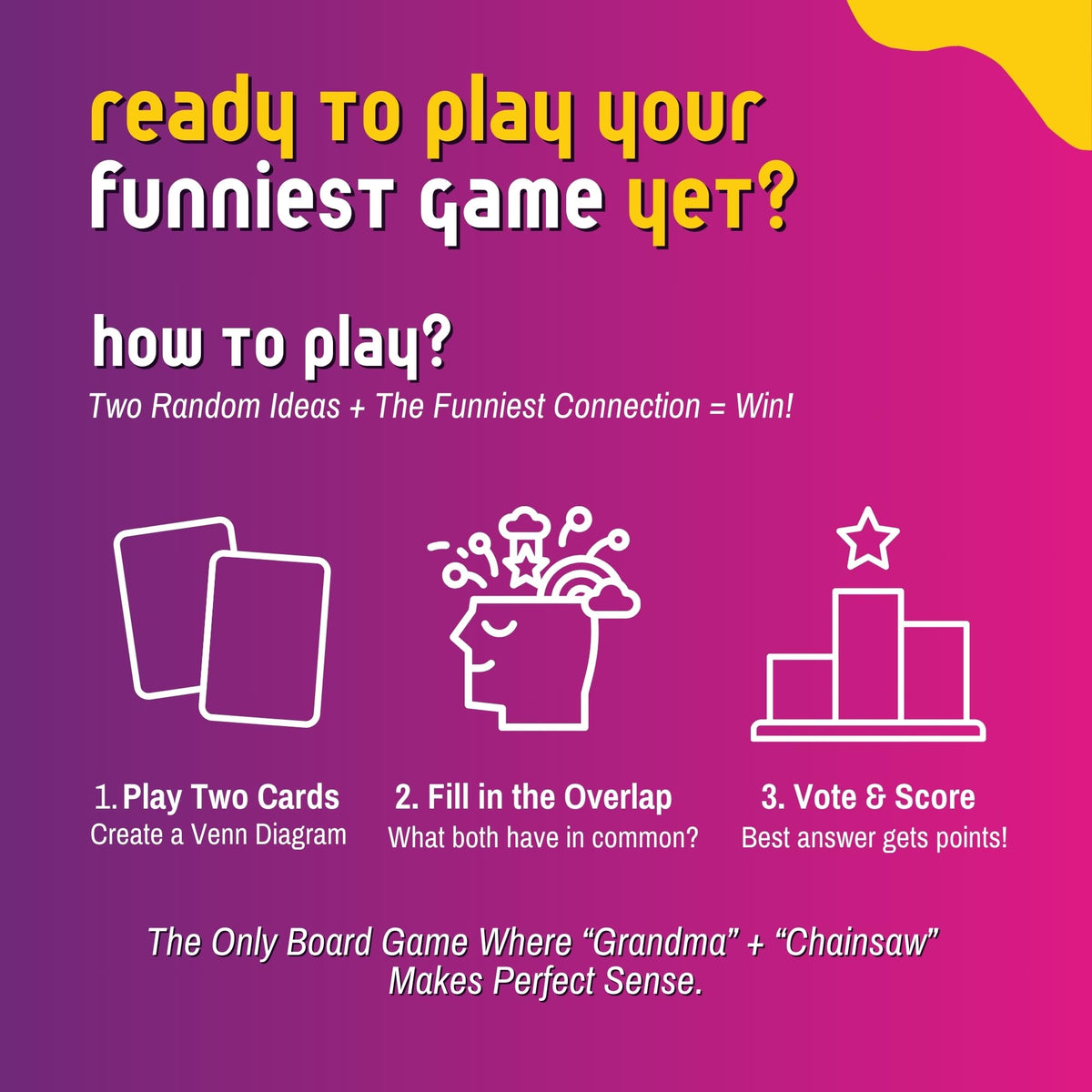 VENNS WITH BENEFITS - Fun Board Game About Venn Diagrams for 3+ Players