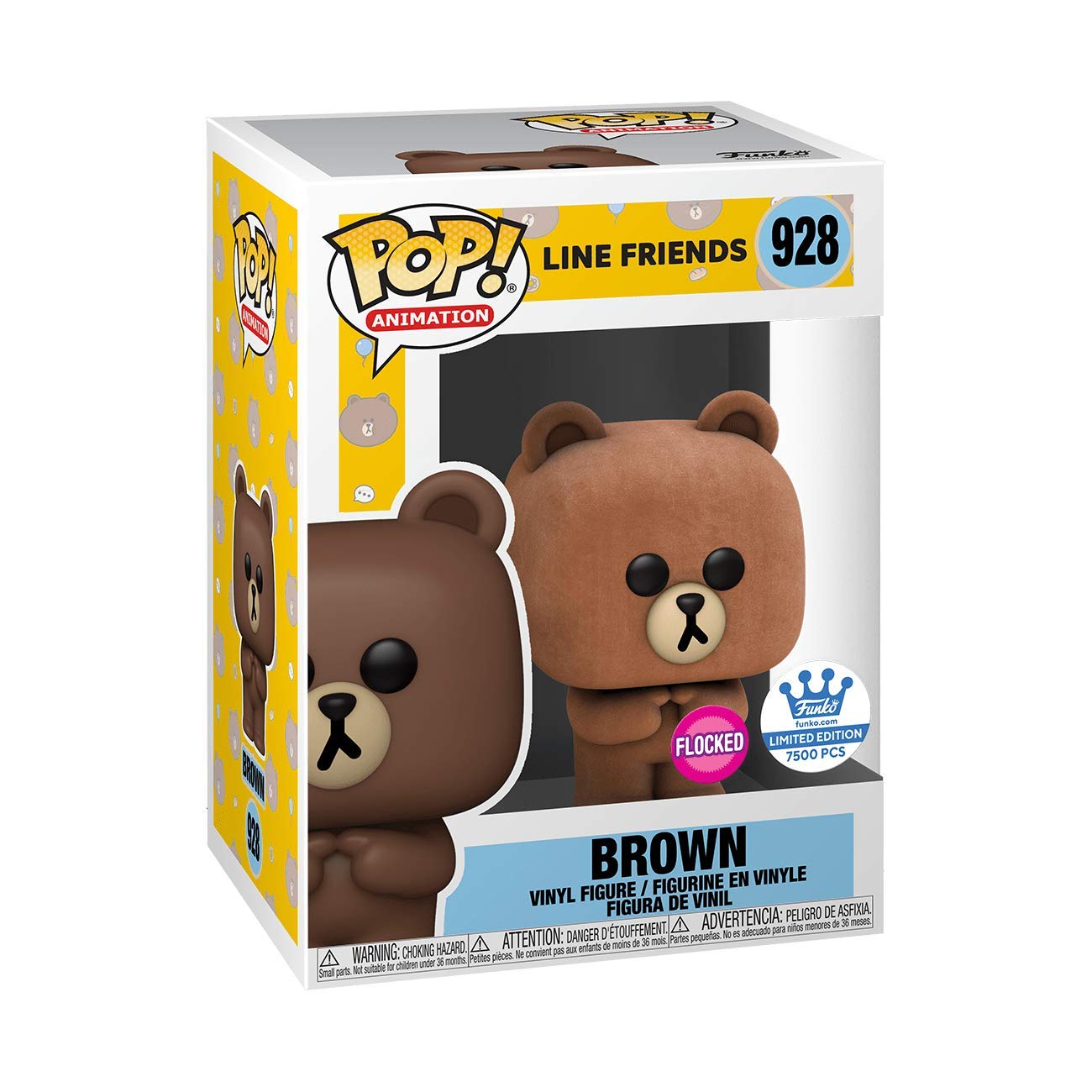 POP! Line Friends 928 - Brown Flocked Popculture Exclusive