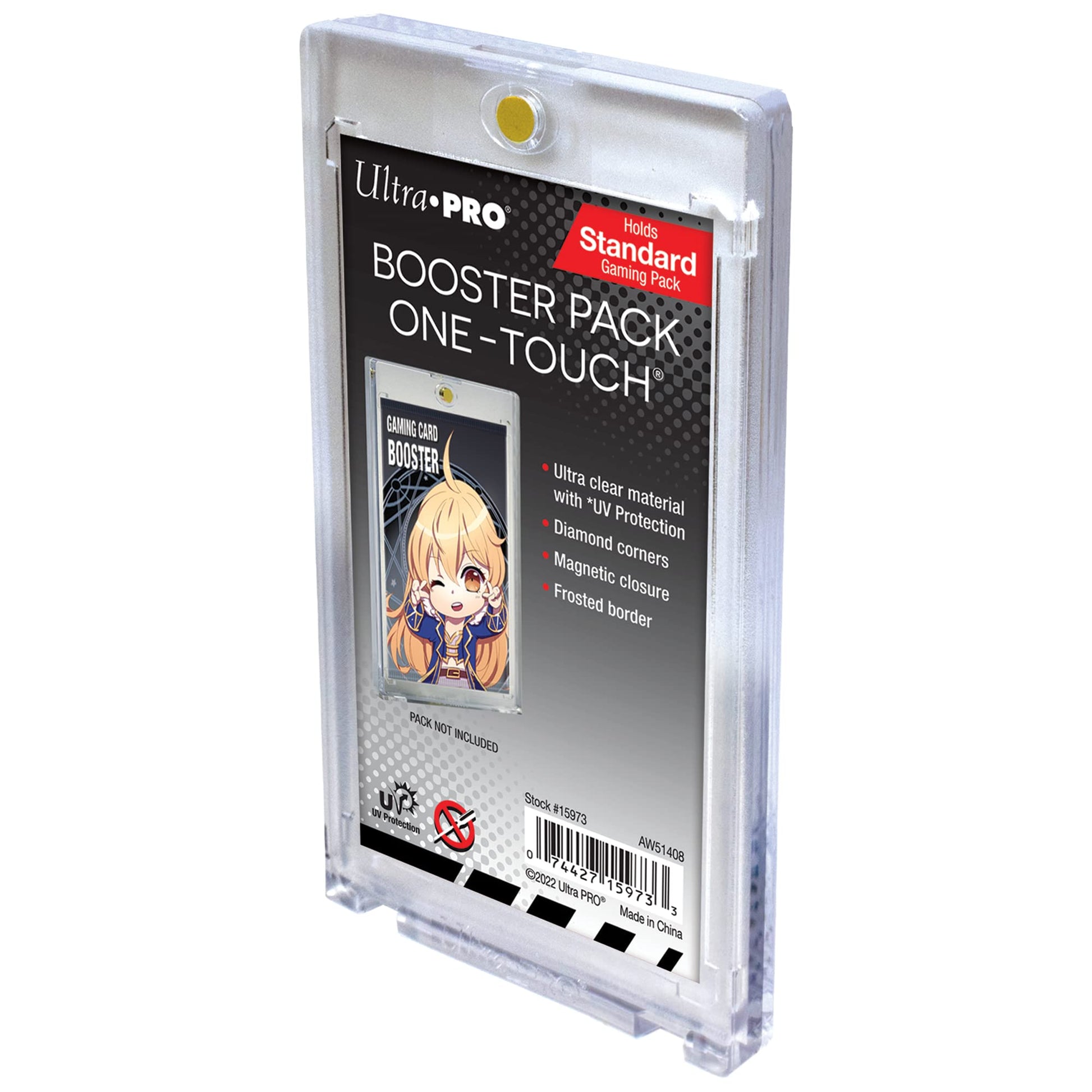 Ultra Pro - UV Magnetic ONE-Touch for Standard Size Card Booster Pack - Protect Your Pokemon Cards, Sports Cards & Magic The Gathering Safe!, Perfect