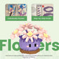 HIGH GODO Flowers & Cactus Party Favors Building Sets, 6 Pack Succulents Tiny Plants Bonsai Décor Model Kits, Goodie Bag Stuffers, Prize Box Toys