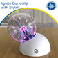 Thames & Kosmos The Plasma Ball Essential STEM Tool | Classic Scientific Device, Fresh 5-inch Glass Sphere, Interactive Electric Light Show | Explore