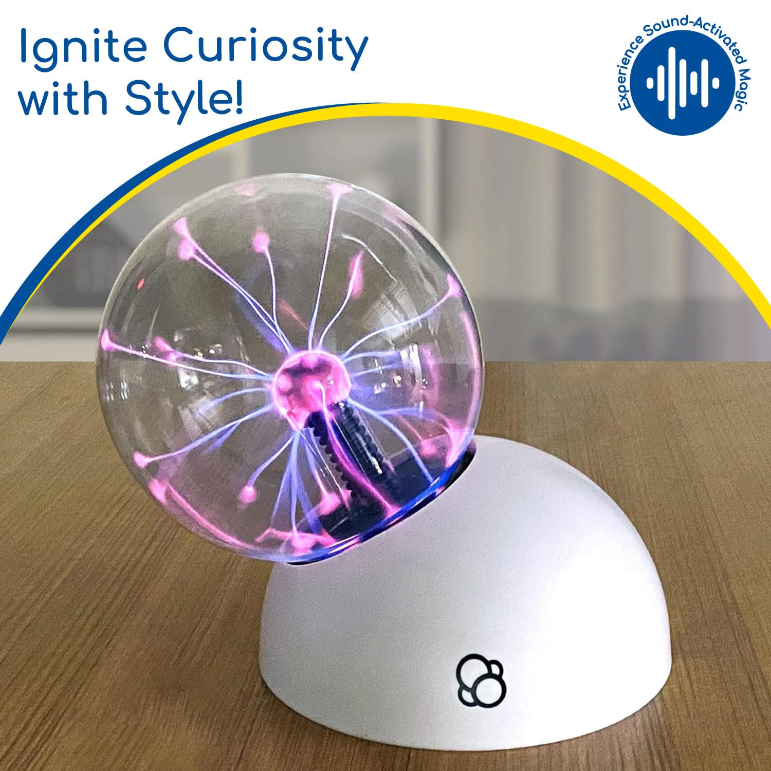 Thames & Kosmos The Plasma Ball Essential STEM Tool | Classic Scientific Device, Fresh 5-inch Glass Sphere, Interactive Electric Light Show | Explore