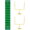 3 PCS Metal Football Goal Post Decoration Football Table Decor Football Field Goal Post Decoration Football Table Decorations for Football Theme