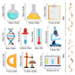LINGTEER Science Hanging Swirls Streamers Chemistry Laboratory Erlenmeyer Flask Prop Sign Party Decorations