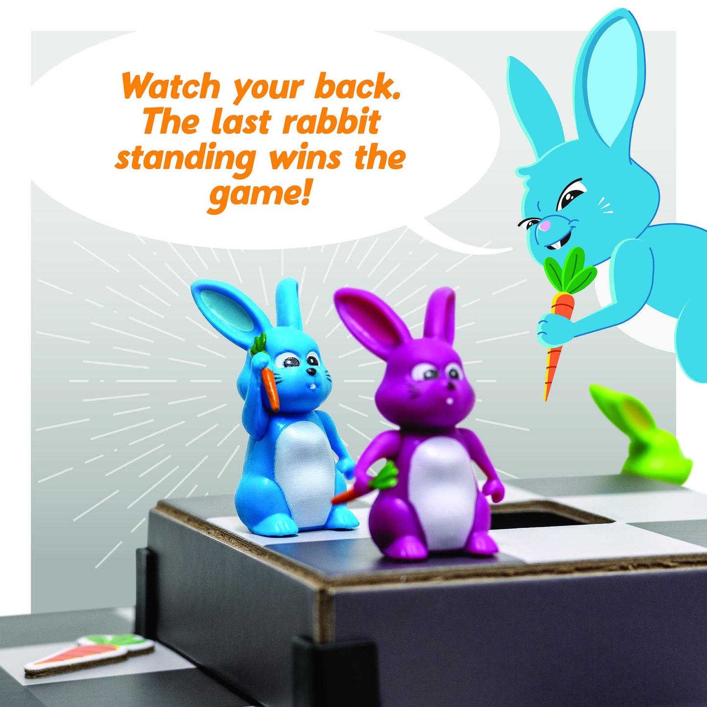 MindWare Stabbits: Strategic Bunny Battle Game - Beware of Backstabbing Rabbits with Lethal Carrots - Fun and Sneaky Board Game for 2-6 Players