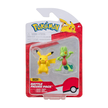 Pokémon Battle Figures Pack: Pikachu and Geckabor, 2 Detailed Figures