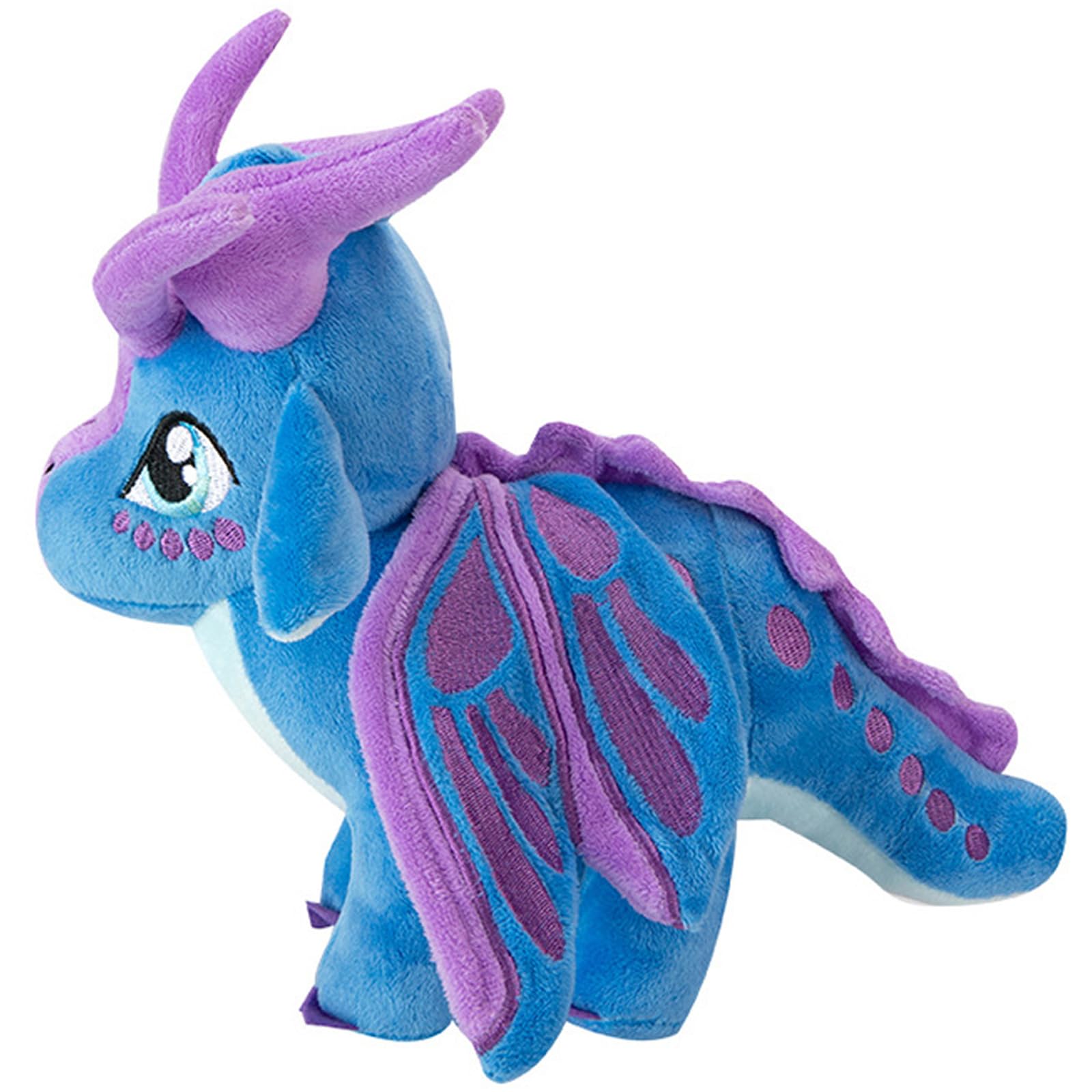Soft Plush Wings Dragon Stuffed Animals Toy Pillow Doll, 12" Pterosaur Flying Blue Dragon Plushie Toys Best Birthday Christmas Anniversary Fiesta