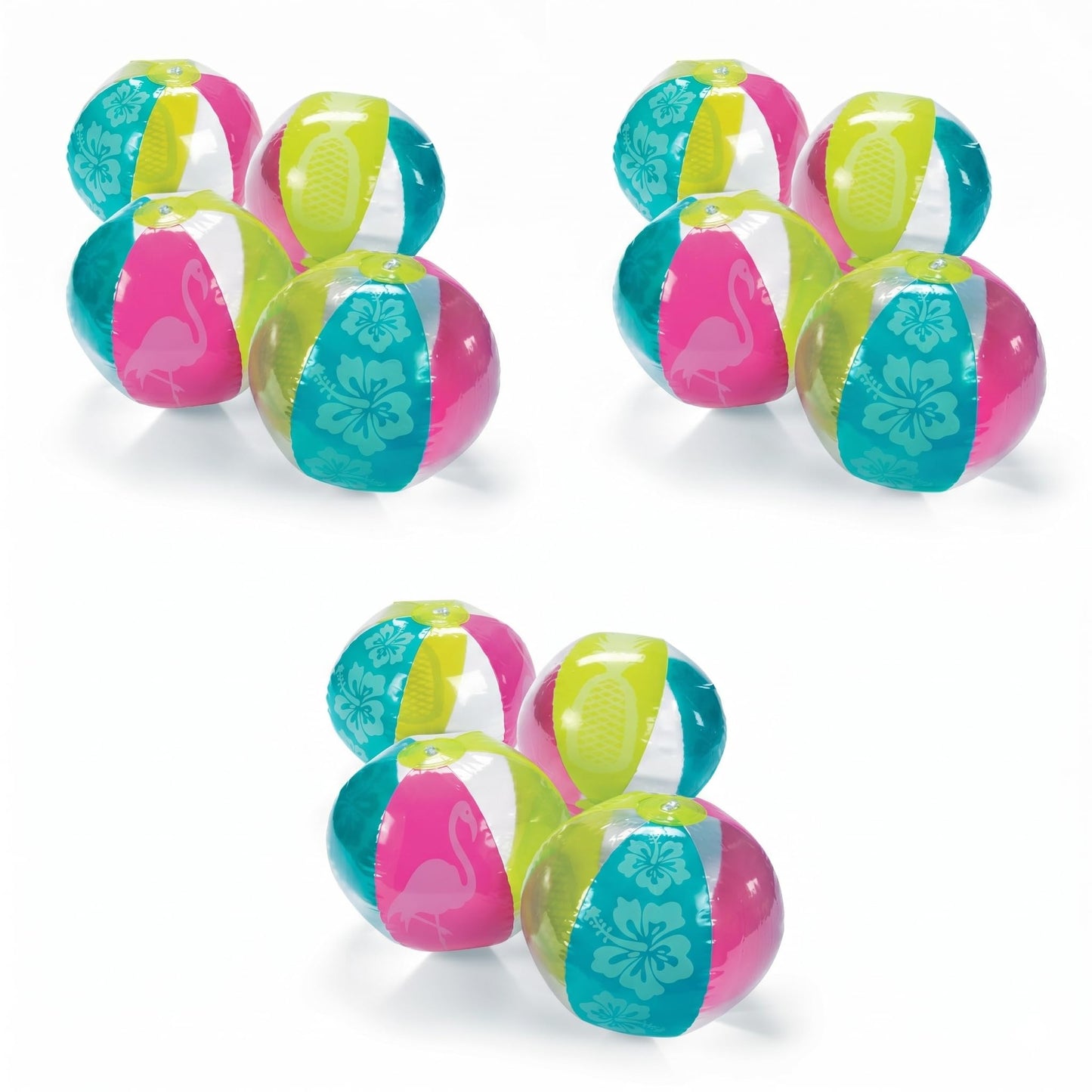 Fun Express Pool Toys Beach Balls, 12 Pack, Kids Ages 4-8