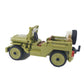 General Jim's WW2 US Army 4x4 Vehicle & Artillery Set Army Green Military Trucks with Tow Cannons, 2 Figures & Custom Weapons Brick Building Set