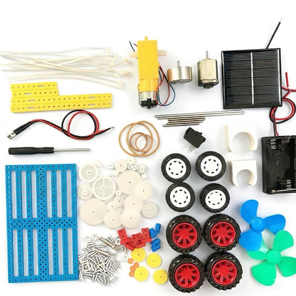 STEM Kit for Kids Ages 8-14, Build 7 Models, Solar & Motor Science Kit