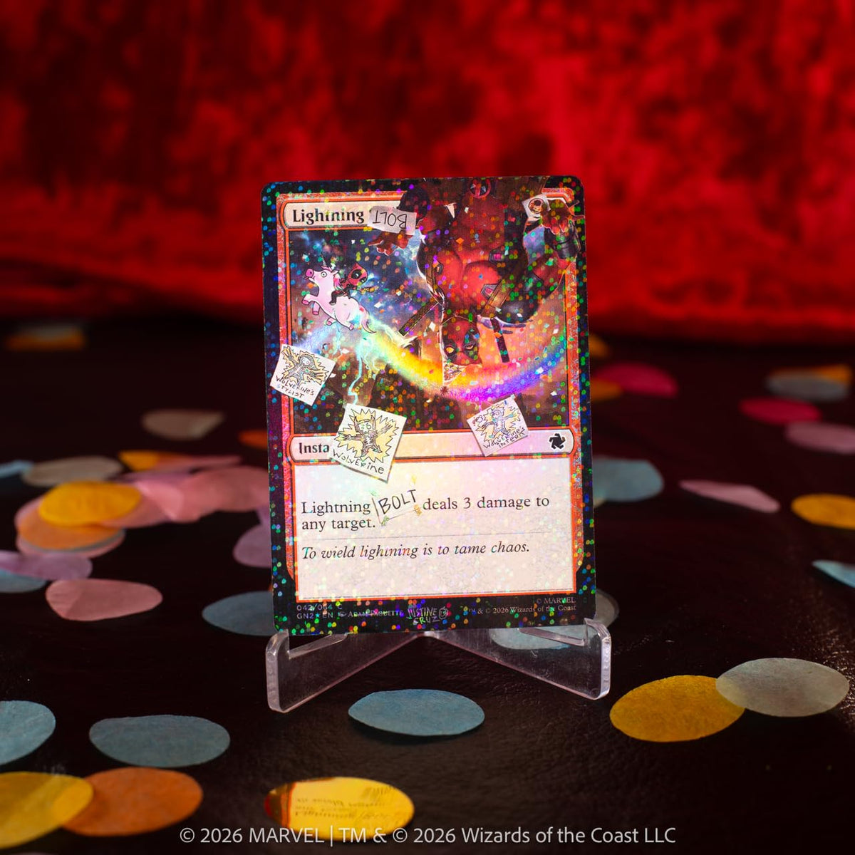 Magic: The Gathering Secret Lair x Marvel's Deadpool: I Fixed It (You're Welcome) Pool Party Foil Edition