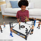 Mattel WWE Superstar Ring, 14 inches with Spring-Loaded Mat, 4 Event Apron Stickers & Pro-Tension Ropes for WWE 6-inch Action Figures