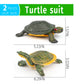 GUFOPONAS Large Turtle Toys for Kids 2PCS Realistic Plastic Red-Eared Slider Tortoises Figurine Brazilian Tortoise Figurines Plastic Turtles Toys