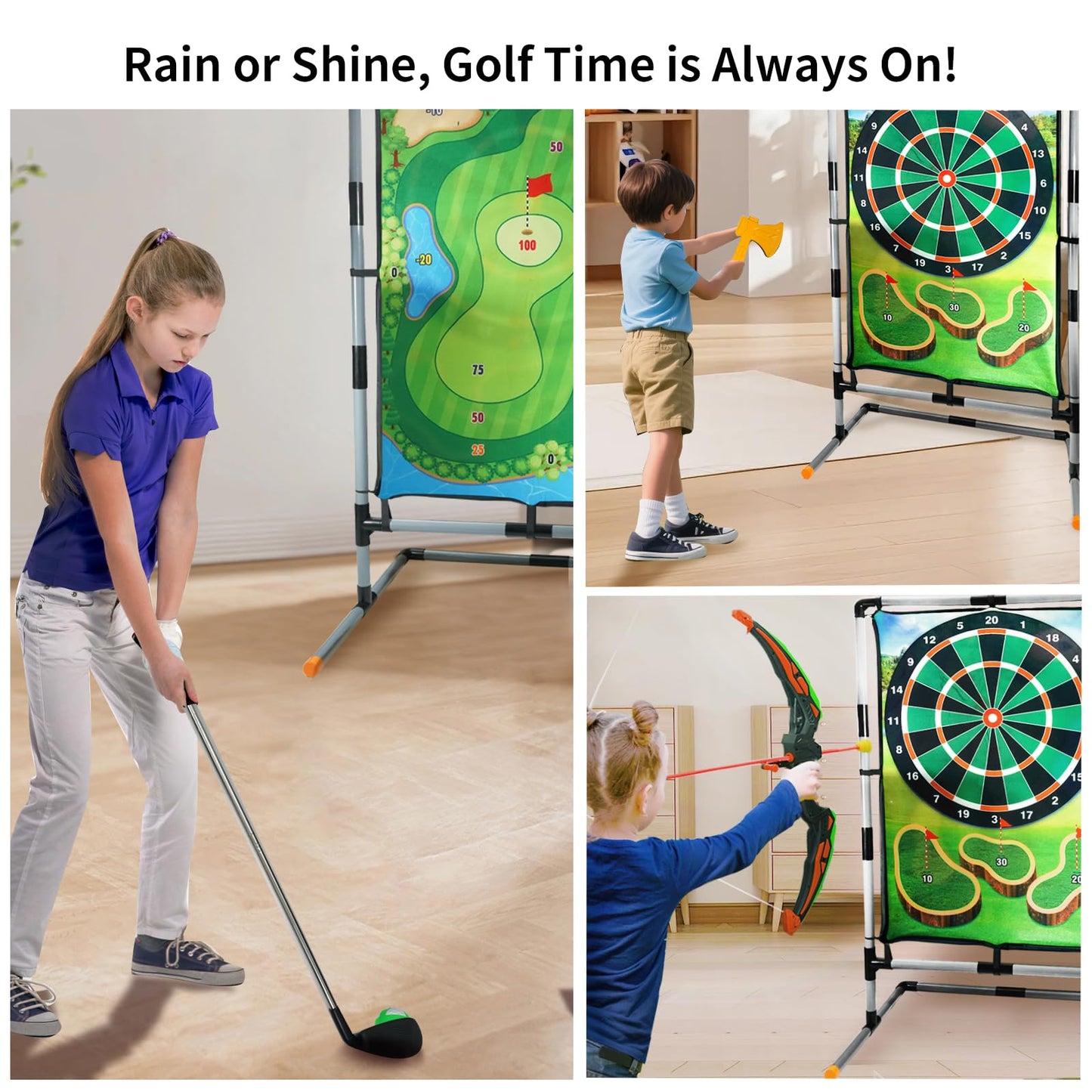 grnpeak Golf Chipping Game for Kids Adults Family Battle Golf Game