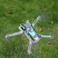 CAPART Removable sticker Skin for DJI Mini 4 Pro and DJI RC 2 Controller, Decorative Stickers Bubble Free (Black&Green)