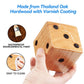 GSE Oak Giant Yard Dice Set with Carrying Bag, Yardzee & Farkle Scorecard