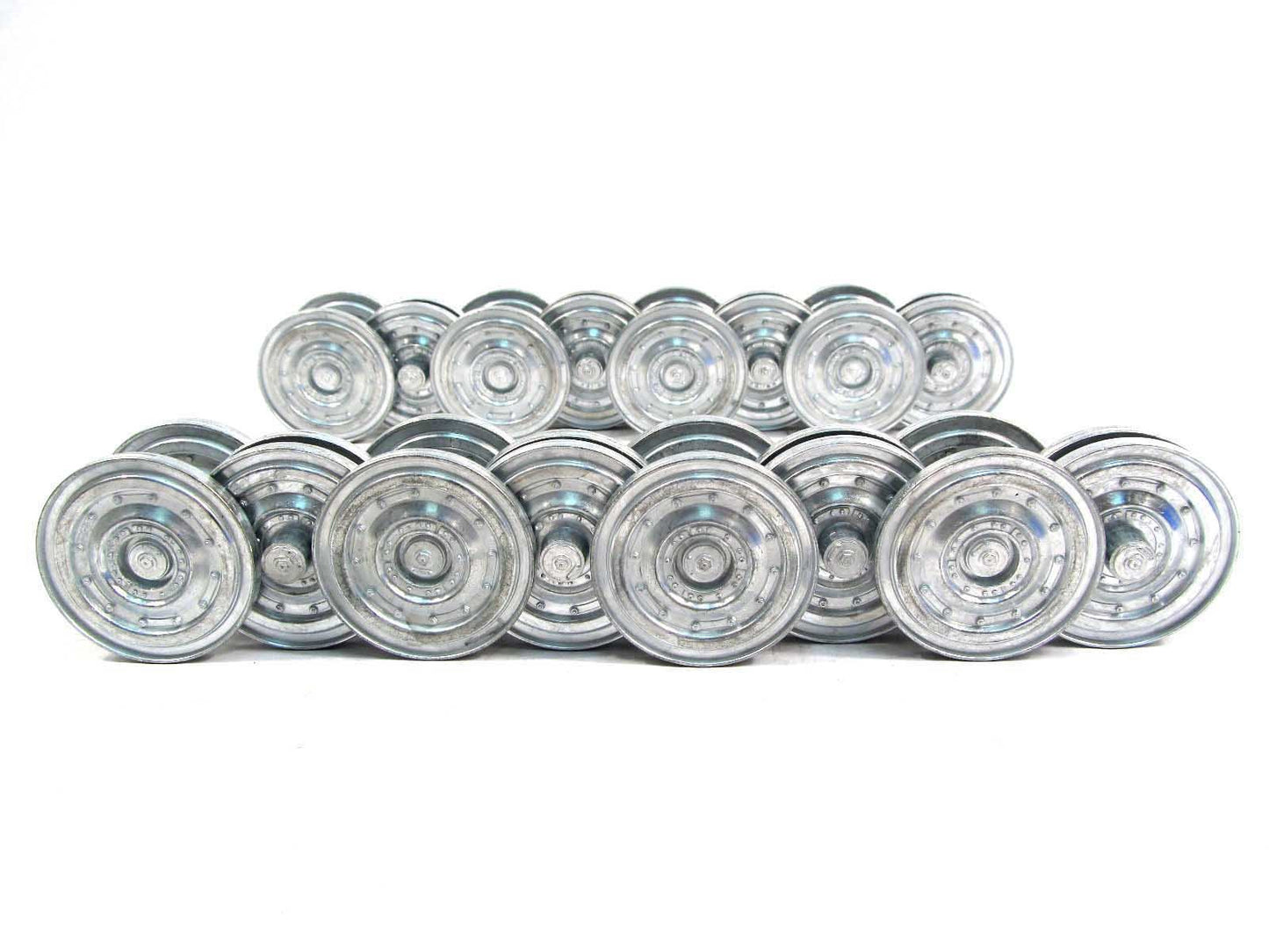 Mato 1/16 Metal Road Wheels Set with Bearing Late Version for Heng Long 3818-1 1:16 RC German Tiger 1 Tank Upgrade Parts