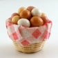 Melody Jane Dolls Houses House Miniature 1:12 Scale Kitchen Country Store Accessory Basket of Eggs