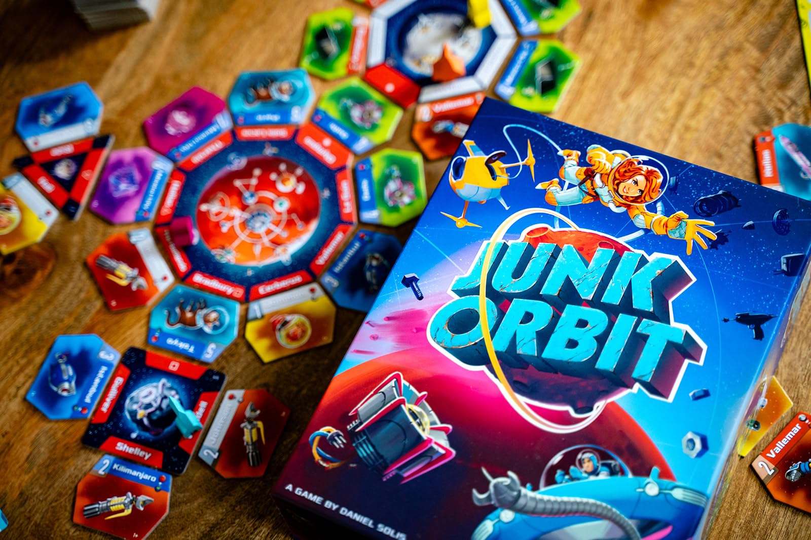 Renegade Game Studios Junk Orbit Strategy Board Game for Families, Ages 10+, One to Five Players