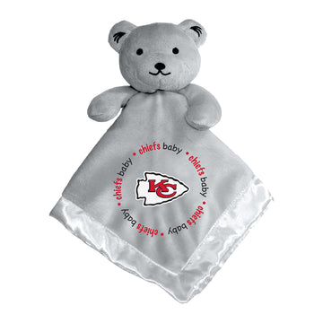 Baby Fanatic NFL Baby Security Blanket Bear Snuggle Toy for Newborn Boy Girl Unisex Stuffed Animal Officially Licensed- -Kansas City Chiefs