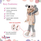 Emily Rose 14 Inch Doll Koala Outfit 4-PC Winter Clothes Set | Furry Coat Hat Boots Leggings | Compatible with Glitter Girls and Wellie Wishers Dolls