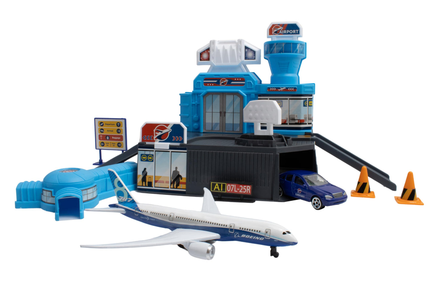 Daron Boeing 787 Airport Playset Building Toy Die-Cast Plane Ages 3+