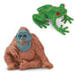 Safari Ltd. Good Luck Minis Rainforest Fun Pack - 8 Mini Figurines Including Snake, Frogs, Butterfly, Chimpanzee, Orangutan, Caiman, Bear