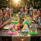 Hawaiian Luau Party Decorations Set, 9 Pcs Aloha Honeycomb Centerpieces for Tables, Tropical Tiki Beach Summer Pool Theme Birthday Party Supplies