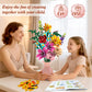 GoStock Flower Building Block Set, 13 Style Plant Bouquet Collection Toy, 887PCS Flowers Building Block Toy for Home Office Decor Adults Women Girls