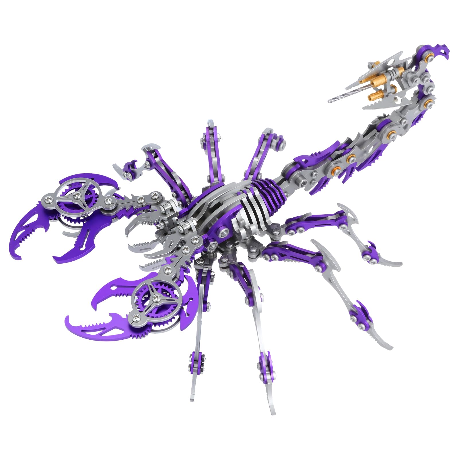 LONGPIN 3D Metal Scorpion Puzzle - Laser-Cut DIY Challenge, Lifelike Collectible Decor for Adults & Teens, for Puzzle Enthusiasts & Nature