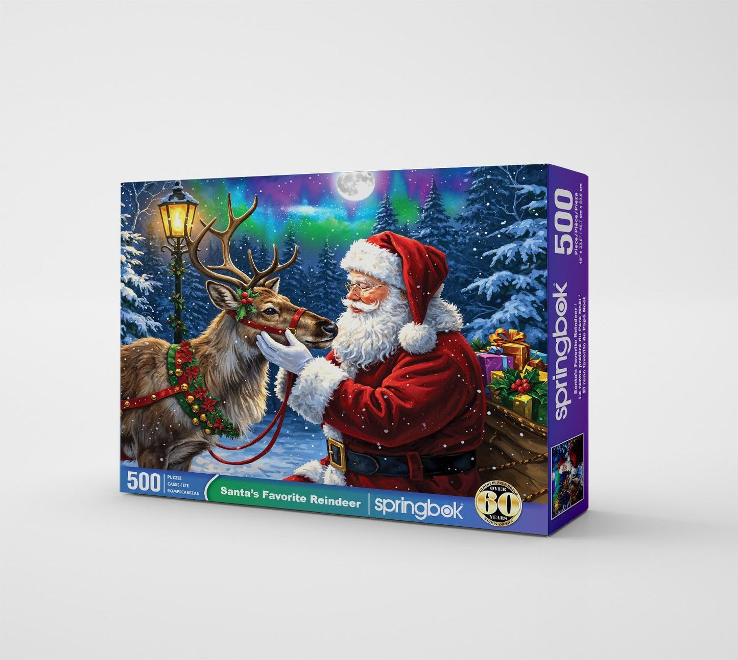 Springbok Santa's Favorite Reindeer 500 Piece Jigsaw Puzzle for Adults