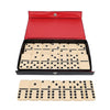 WE Games Club Size Double Six Ivory Dominoes in Vinyl Case