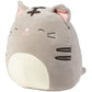 Squishmallows 8-Inch Tally The Grey Cat - Official Jazwares Plush - Collectible Soft & Squishy Kitty Stuffed Animal Toy - Add to Your Squad - Gift