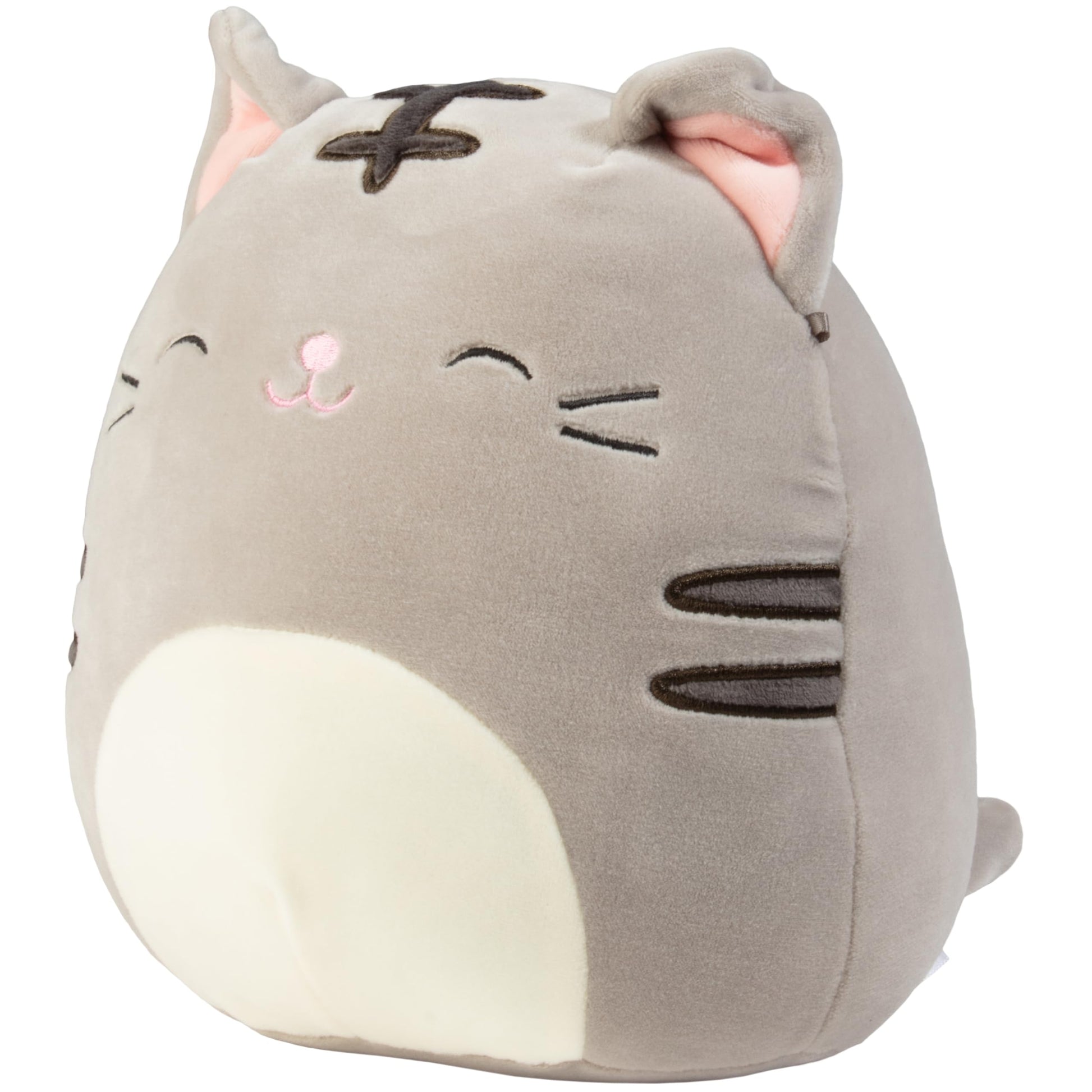Squishmallows 8-Inch Tally The Grey Cat - Official Jazwares Plush - Collectible Soft & Squishy Kitty Stuffed Animal Toy - Add to Your Squad - Gift