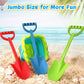 Umnodobn Heavy Duty 16" Large Beach Sand Toy Shovels for Kids Adults, Jumbo Scooping Spade Toys Kit for Outdoor Gardening Digging Sandbox Garden Tool