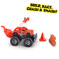 Smashers Monster Wheels RED Flame Mystery Pack [Over 25 Monster Trucks Surprises!]
