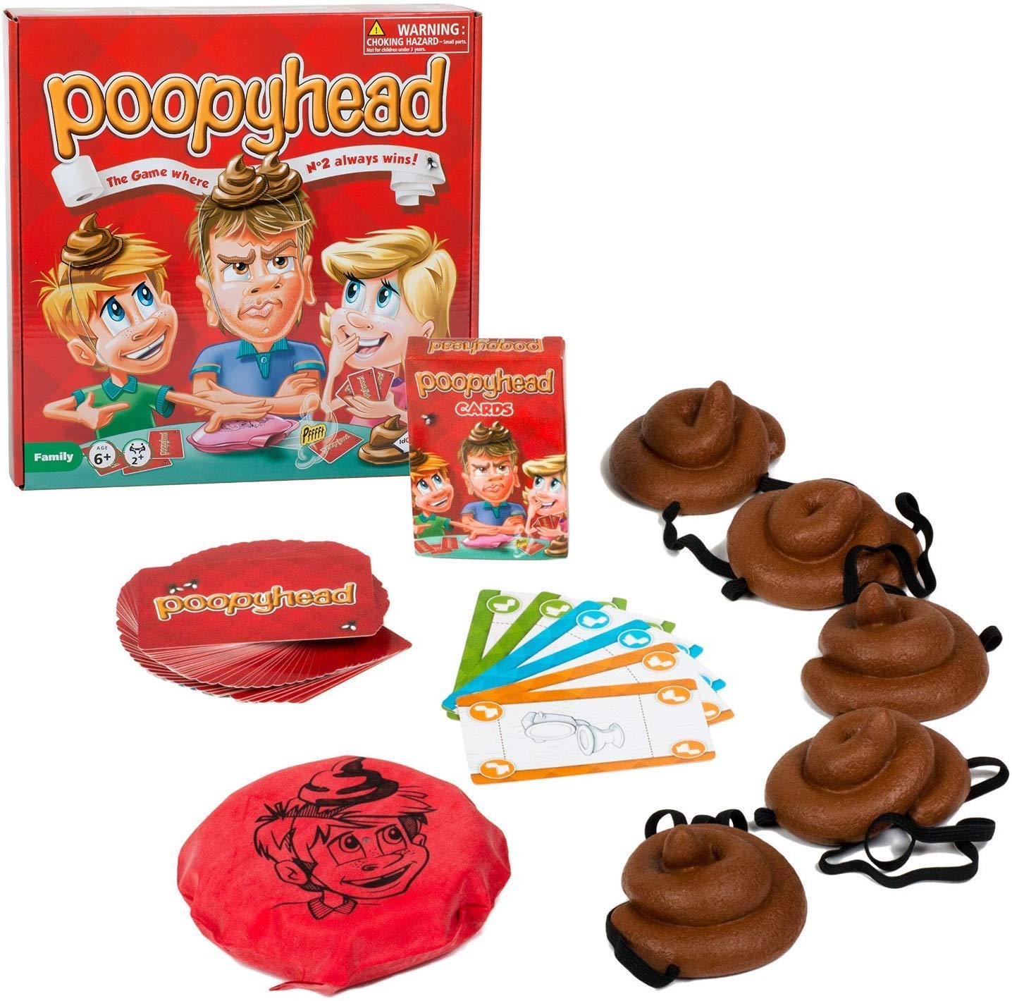 Identity Games Poopyhead Card Game - The Game Where Number 2 Always Wins!
