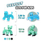 Zing Stikbot Family Pack, Set of 6 Stikbot Collectable Action Figures, Includes 2 Stikbots, 2 Junior Stikbots, 1 Dog, and 1 Cat, Stop Motion Animation