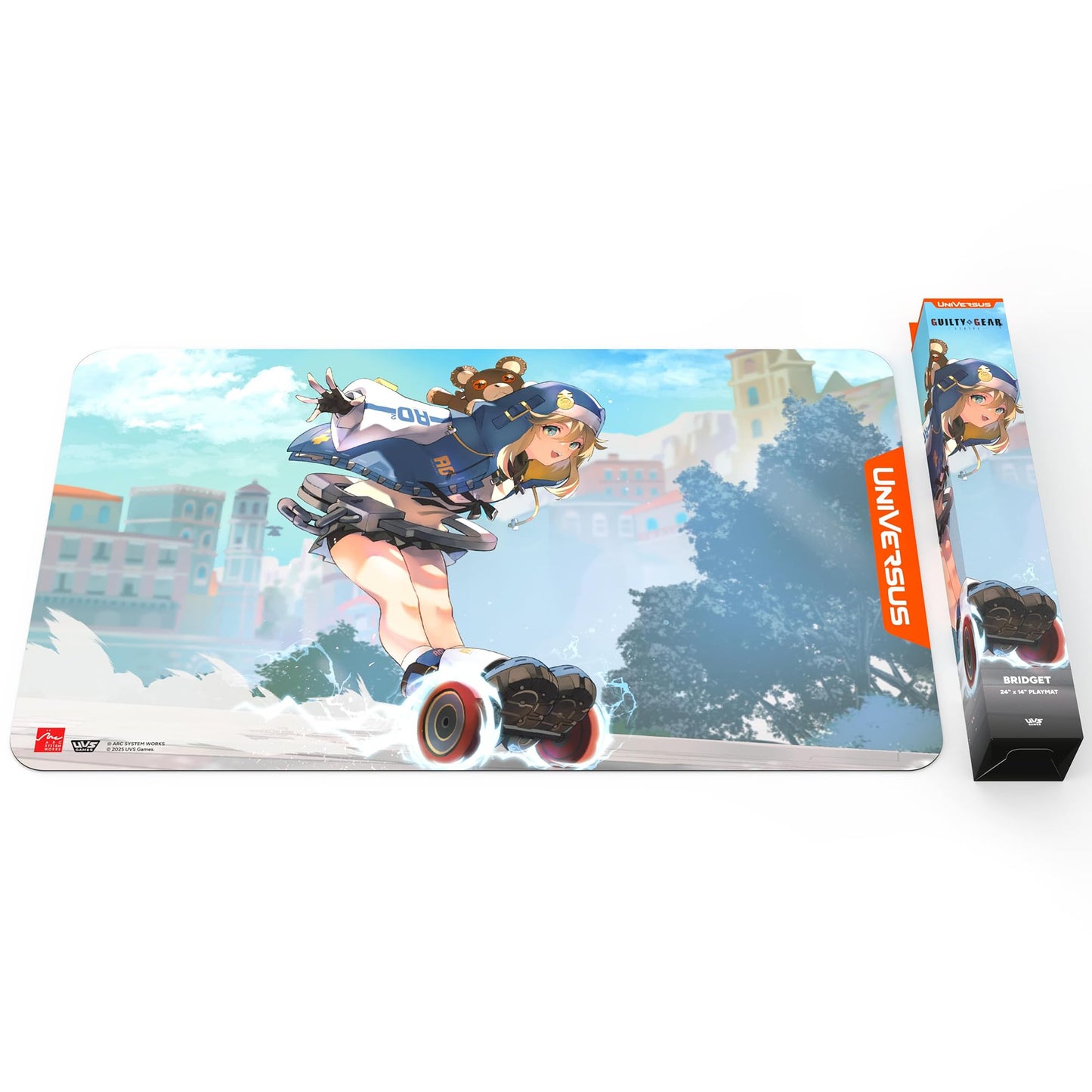UniVersus: Guilty Gear - Strive - Playmat: Bridget - 24x14 Neoprene Mat, Exclusive Character Art, Tabletop Trading Card Game Accessory, Collectible