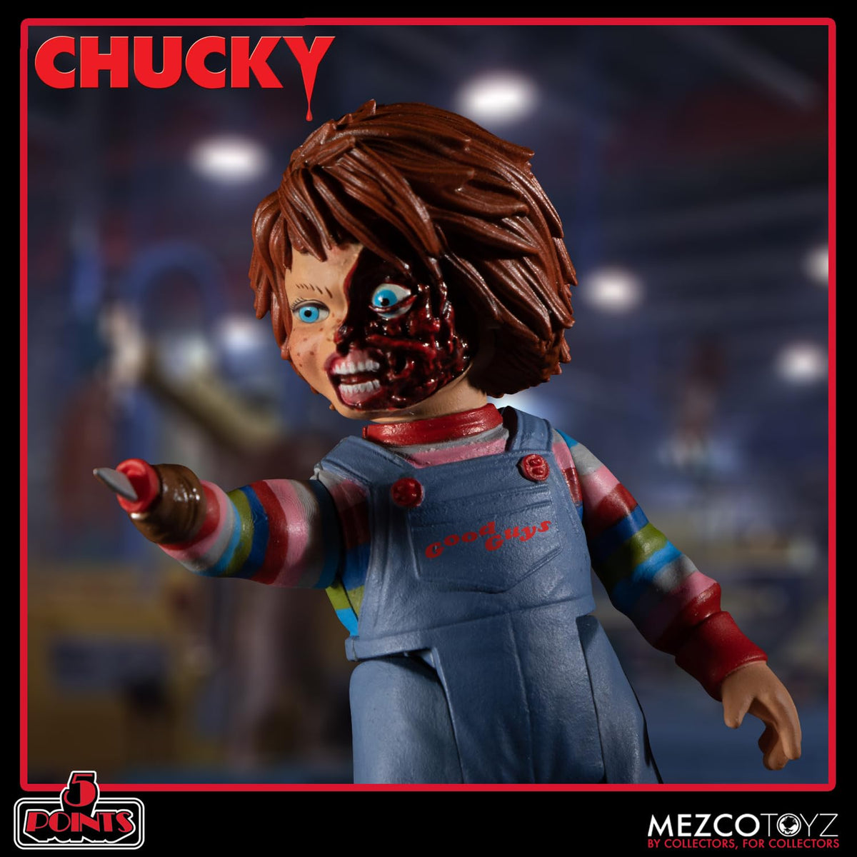 Mezco Chucky 5 Points Action Figures Deluxe Set Material: Plastic, Manufacturer