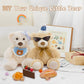 MorisMos 3 Packs Teddy Bears Bulk Stuffed Animals, Cute Small Teddy Bear Plush Toys, Little Stuffed Bear for Kids on Centerpiece Baby Shower, 14