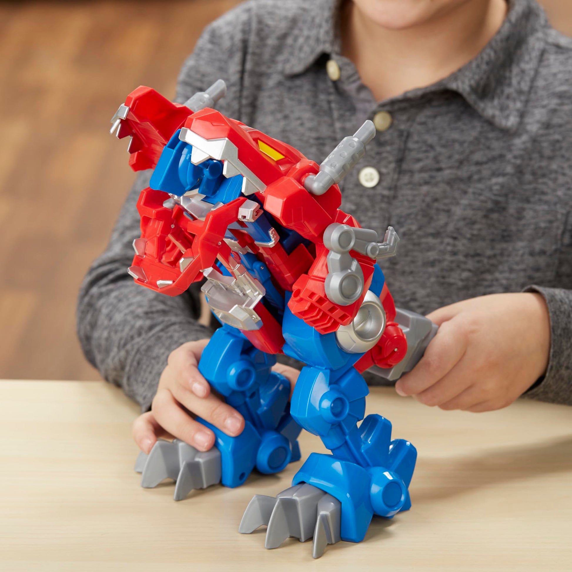 Transformers Rescue Bots Knight Watch Optimus Prime, Playskool Heroes Action Figure Toy (Amazon Exclusive)