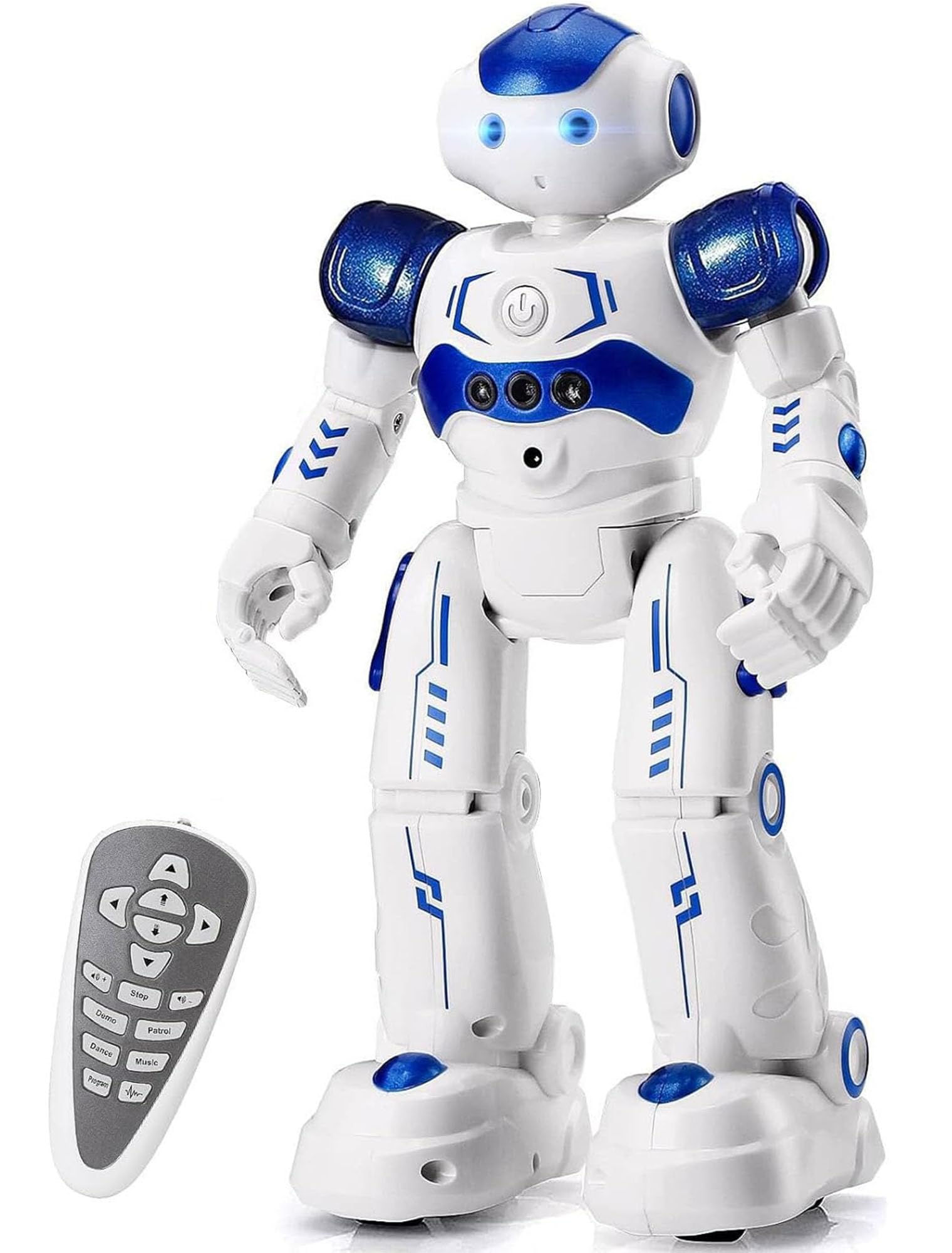 KingsDragon RC Robot Toys for Kids, Gesture & Sensing Programmable Remote Control Smart Robot for Age 3 4 5 6 7 8 Year Old Boys Girls Birthday Gift