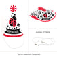 Big Dot of Happiness Happy Little Ladybug - Cone Happy Birthday Party Hats for Kids and Adults - Set of 8 (Standard Size)