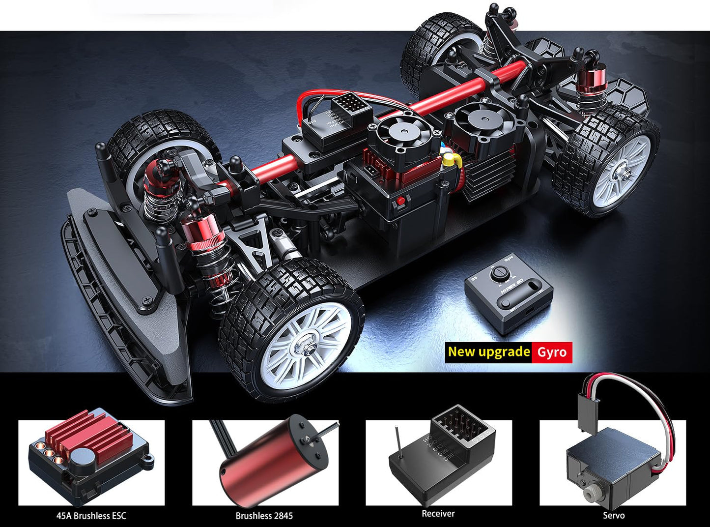 Fenamx Mjx Hyper go 4x4 Brushless Rc Cars 14302 Hyper 4wd Rc Car All-Road RC Drift Car Brushless Scale 2.4G 4wd High Speed Electric,Terreneitor 4x4