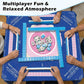 SEHAUSEU American Mahjong Tile Set with 166 Tiles, 1.2-Inch Mah Jongg Sets, Mahjong Gift Set with 3 Blue Dice and Mahjong Tile Bag, Complete Portable