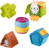 Fisher-Price Baby Toy Busy Activity Sensory Blocks with Fine Motor Activities for Infants and Toddlers Ages 6+ Months